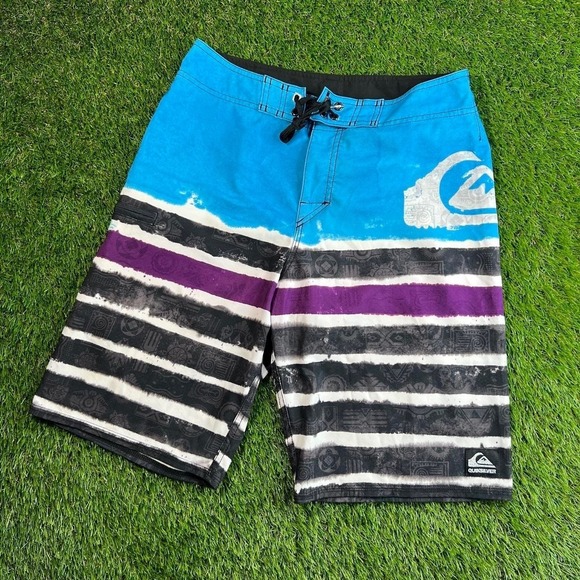 Quiksilver Shorts Other - VTG Y2K Quiksilver Kelly Slater Board Shorts 34 Blue Surf Swim Beach Men